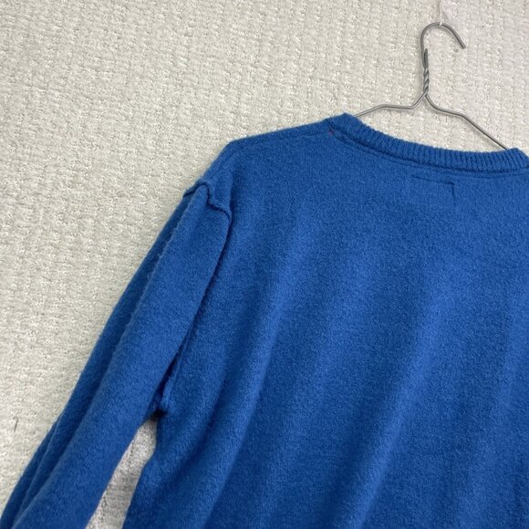 Guess Blue Sweater Men Size Small Mohair / Wool + Blend Pullover Jumper Knit - Picture 15 of 16